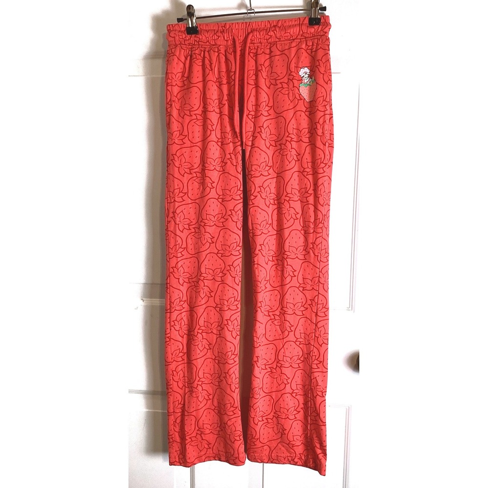 Cozycore Strawberry Shortcake Pajama Pants XS Red Graphic Print Lounge Bottoms